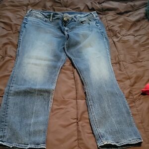 Silver Jeans Women's Straight Leg Blue Denim